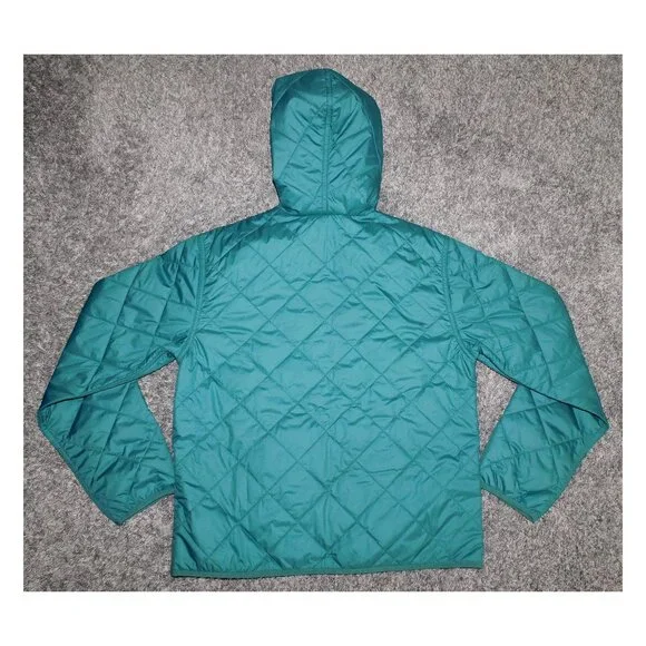 Patagonia Diamond Quilted Bomber Hoody Jacket In Wetland Blue NEW Size M 20695 - Picture 3 of 3